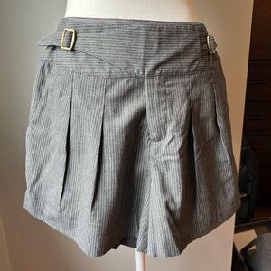 Anthropologie Cidra Pinstriped Gray Shorts | Size 8